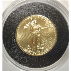 Gold Piece, $5 American gold, 1 tenth ounce Gem BU  2010
