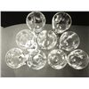 Image 2 : Lot of 9 Wine Glasses Tiffin Glass Mirage Pattern  7" tall