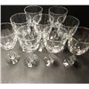 Image 3 : Lot of 9 Wine Glasses Tiffin Glass Mirage Pattern  7" tall