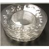 Image 2 : Lot of 8 Tiffin Glass plates 8 1/2" in diameter