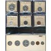 Image 1 : RCM, 1957 Proof Like Set. All coins ICCS graded PL66 some with Cameo to Heavy Cameo designation. Als