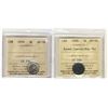 Image 1 : 1909 5¢ RL & 1918 ICCS AU58. Lot of 2 coins.