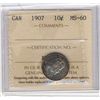 Image 1 : 1907 10¢ ICCS MS60, popular grade.