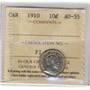 Image 1 : 1910 10¢ ICCS AU55.