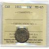 Image 1 : 1911 10¢ ICCS MS65. Golden lustrous tone.