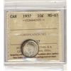 Image 1 : 1937 10¢ ICCS MS65. Lovely Gem.