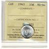 Image 1 : 1943 10¢ ICCS MS66. Sparkling full white coin.