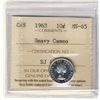 Image 1 : 1963 10¢ ICCS MS65 Heavy Cameo.