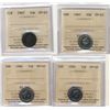 Image 1 : 1967 10¢ SP63, 1967, 1984 & 1986 SP65. Lot of 4 ICCS coins.