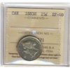 Image 1 : 1883H 25¢ ICCS EF40.