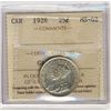 Image 1 : 1928 25¢ ICCS MS62.