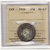 Image 1 : 1929 25¢ ICCS MS63.