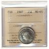 Image 1 : 1940 25¢ ICCS MS65. Lovely Gem.