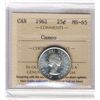 Image 1 : 1961 25¢ ICCS MS65 Cameo.