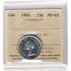 Image 1 : 1962 25¢ ICCS MS65.