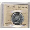 Image 1 : 1956 50¢ ICCS MS64.