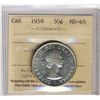 Image 1 : 1959 50¢ ICCS MS65.