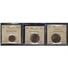 Image 1 : 1899 1¢ MS62, 1914 & 1932 MS63.  Lot of 3 ICCS coins all Red/Brown.