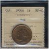 Image 1 : 1900H 1¢ ICCS MS65RD.  80% wine red.
