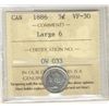 Image 1 : 1886 5¢ Lg 6 ICCS VF30.