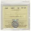 Image 1 : 1887 5¢ ICCS VF20.