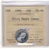 Image 1 : 1966 10¢ ICCS PL66 Ultra Heavy Cameo.