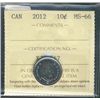 Image 1 : 2012 10¢ ICCS MS66.