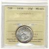 Image 1 : 1938 25¢ ICCS MS63.  Nice with strong lutre.