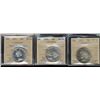 Image 1 : 1951 50¢, 1952 & 1953 SD Cameo all ICCS MS64.  Lot of 3 coins.