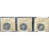 Image 1 : 1960 50¢, 1961 & 1964 ICCS PL66 Heavy Cameo. Lot of 3 coins.