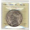 Image 1 : 1939 $1 ICCS MS64.