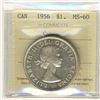 Image 1 : 1956 $1 ICCS MS60 Cameo.