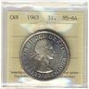 Image 1 : 1963 $1 ICCS MS64.