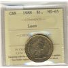 Image 1 : 1988 $1 Loon ICCS MS65.