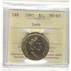 Image 1 : 1993 $1 Loon ICCS MS65.