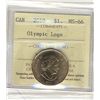 Image 1 : 2010 $1 Olympic Logo ICCS MS66.