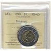 Image 1 : 1999 $2 Nunavut ICCS MS65.