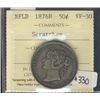 Image 1 : Nfld 1876H 50¢ ICCS VF30.  Scratches.