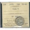 Image 1 : 1870 10 CENT MS-60, WIDE O C1705