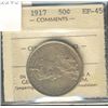 Image 1 : 1917 50¢ ICCS  EF-45.