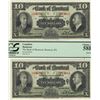 Image 1 : The Bank of Montreal 1938 $10 Chartered TWO Consec $500 Each SN#249663-249664.