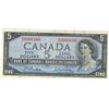 Image 1 : 1954 $5 BC-39b  LOW SERIAL #:P/S0000100 FINE +.