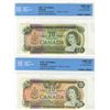 Image 1 : 1969 $20 BC-50a and BC-54a Low Serial Number CCCS UNC-62.