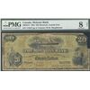 Image 1 : The Molsons Bank 1904 $20 #114227 CH-490-26-10 PMG VG8 Net. Light internal and small piece missing. 