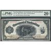 Image 1 : Nfld 1920 $2 NF-13b #A257593 PMG VF20 Net. Very clean and attractive on the face and lightly stained