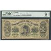 Image 1 : 1878 $1 DC-8e #722185 PMG VG8 net.  Foreign substance. A solid VG with some minor issues. Overall, a