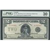 Image 1 : 1923 $2 DC-26j #U532461 PMG VF30.  Choice and bright.