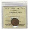 Image 1 : Nfld 1940 1¢ Re-eng ICCS VF30.