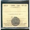 Image 1 : Nfld 1888 10¢ ICCS VF20.