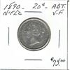 Image 1 : Nfld 1890 20¢ abt VF. (PBA)